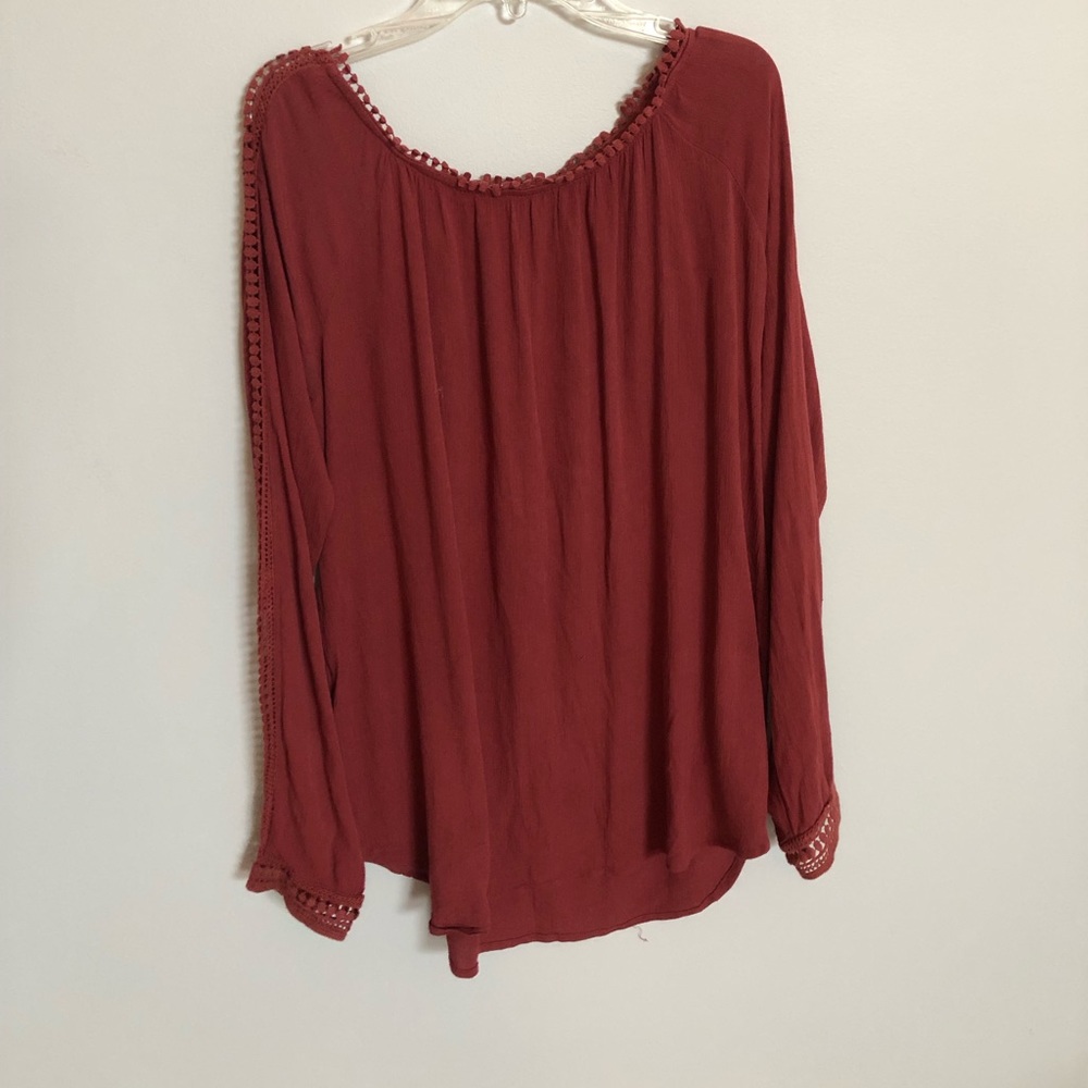 Red blouse